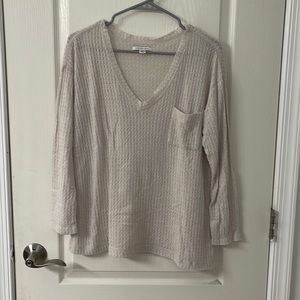 American Eagle waffle knit long sleeve tee, size S.